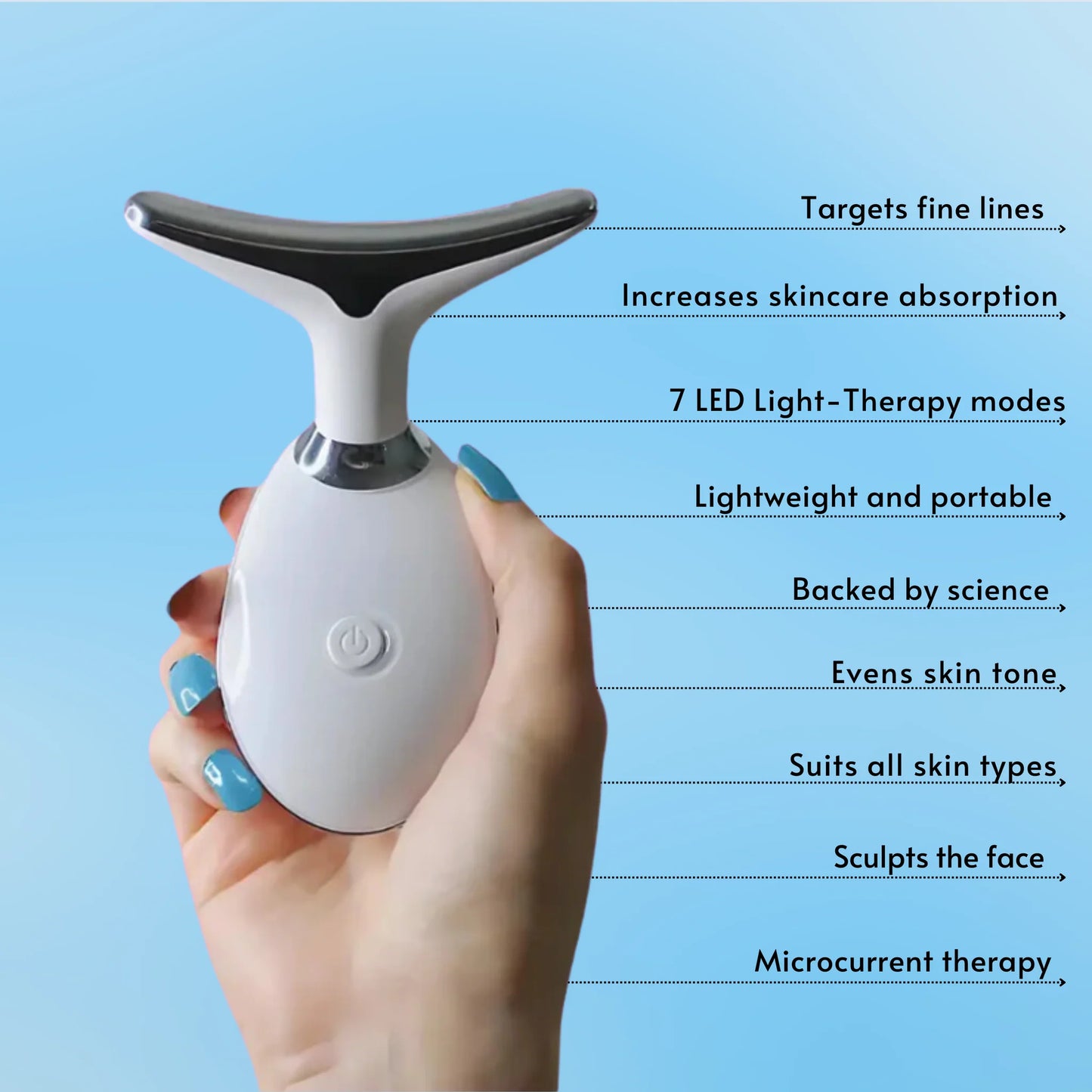 LED Face and Neck Therapy Massager