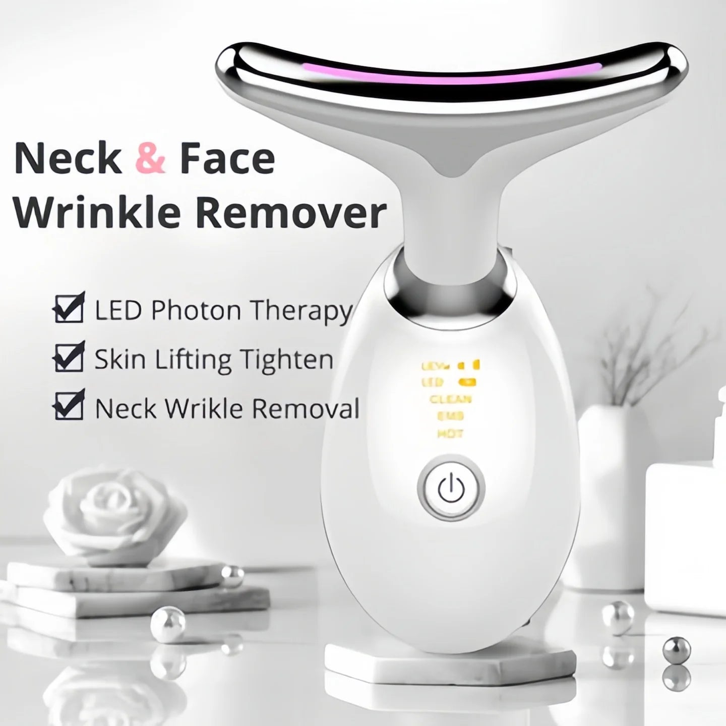 LED Face and Neck Therapy Massager